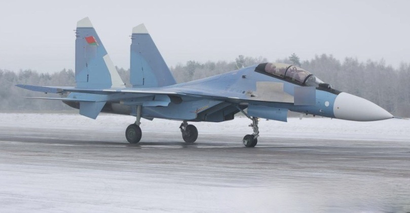Belarusian Air Force Su-30SM2 Fighter Delivered in January 2026