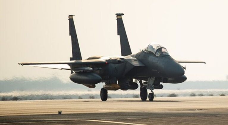 F-15E at Al Dhafra Air base in the United Arab Emirates
