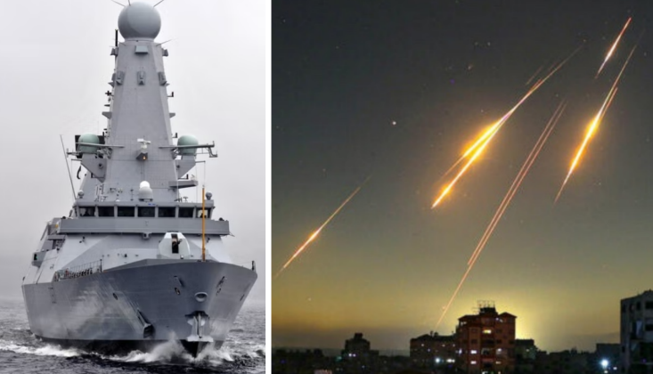 Type 45 Destroyer HMS Duncan and Iranian Ballistic Missile Strike Type 45 Destroyer HMS Duncan and Iranian Ballistic Missile Strike