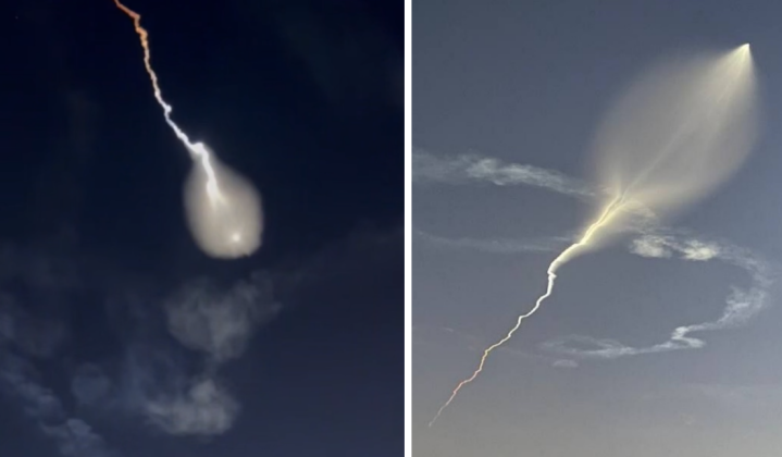 Images Allegedly Showing Fattah-2 Ballistic Missile Launches From Iran