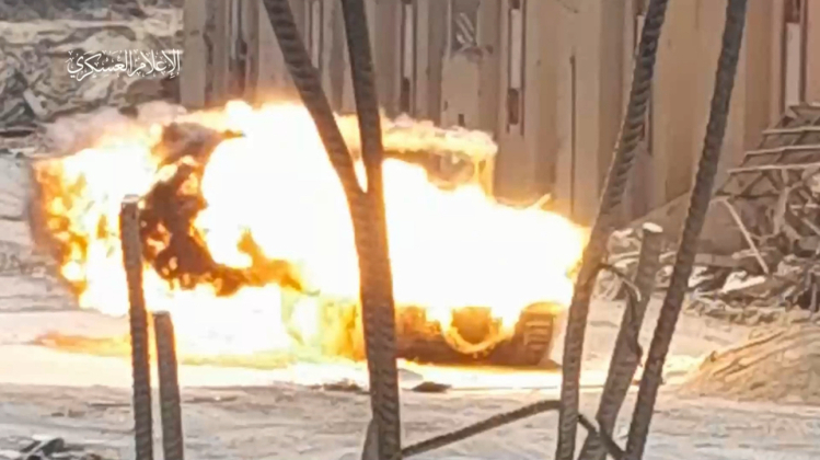 Hamas Destruction of Merkava Tank in July 2024