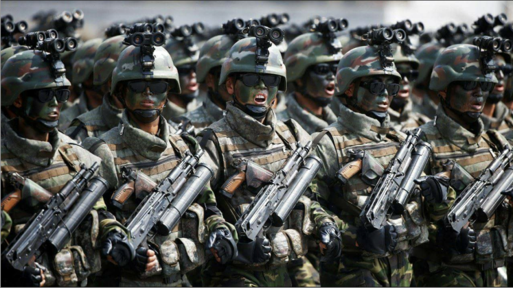 North Korean Special Forces on Parade