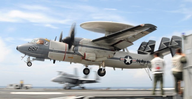 E-2 AEW&C Lands on USS George H W Bush E-2 AEW&C Lands on USS George H W Bush