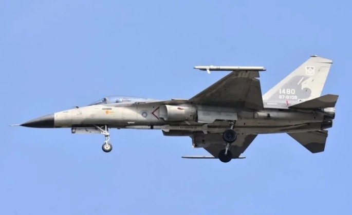 F-CK Flight Testing New Upgrades with Radar Guided Air-to-Air Missile on Central Pylon