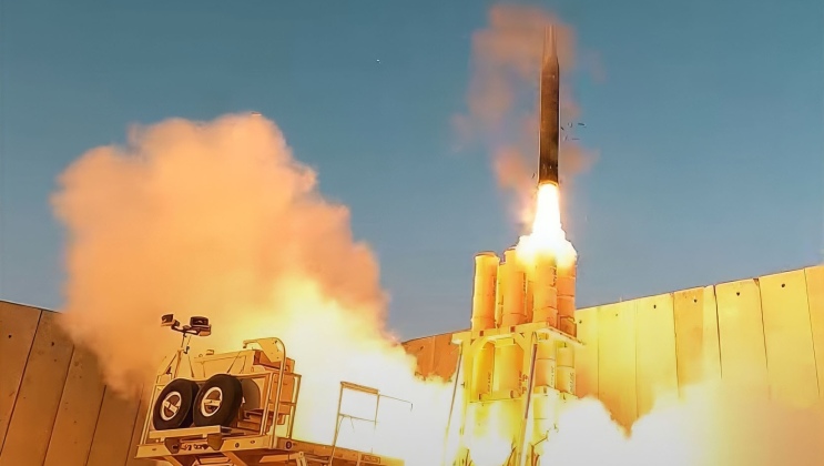 Launch From Israeli Arrow 3 Anti-Ballistic Missile System