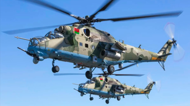 Belarusian Army Mi-35 Helicopter Gunship Belarusian Army Mi-35 Helicopter Gunship