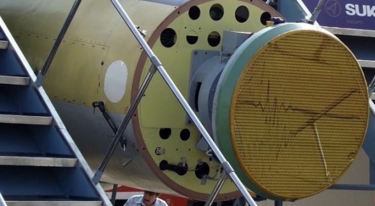 Irbis-E PESA Radar in Su-35 Nose Cone Irbis-E PESA Radar in Su-35 Nose Cone