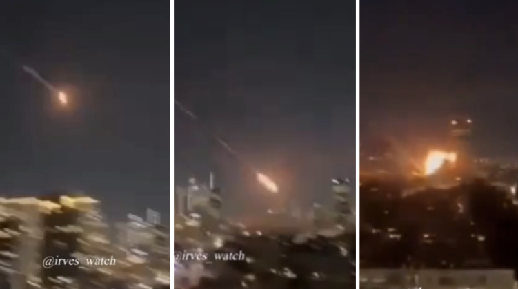 Images Allegedly Showing Iranian Fattah-2 Hypersonic Ballistic Missile Impacting Hardened Target in Israel