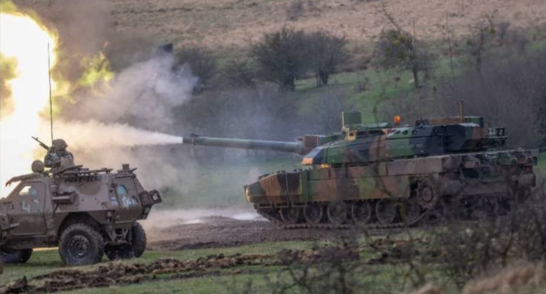 French Army Leclerc Tank During Exercises in Romania
