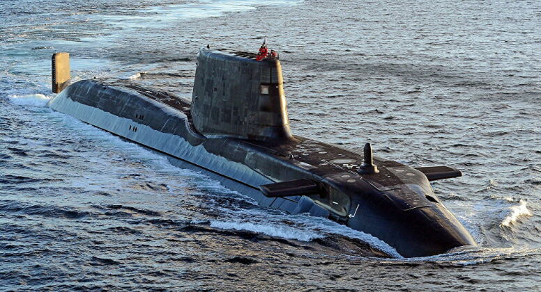 British Astute Class Nuclear Powered Attack Submarine