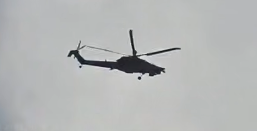 Iranian Mi-28 Attack Helicopter Over Tehran