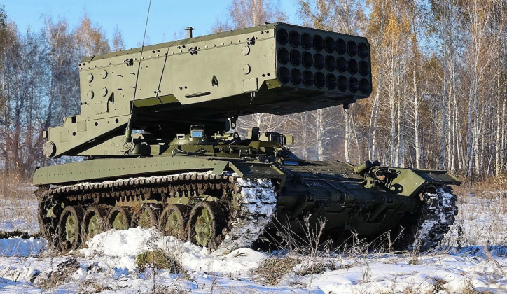 Russian TOS-1A Rocket Launcher
