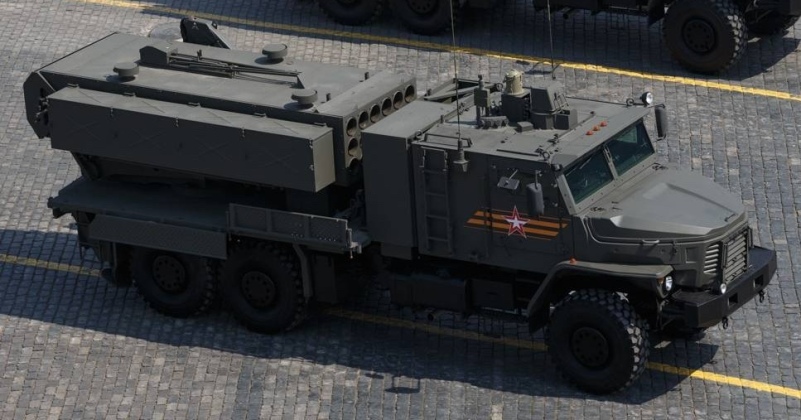 Russian TOS-2 Thermobaric Rocket Artillery Launcher