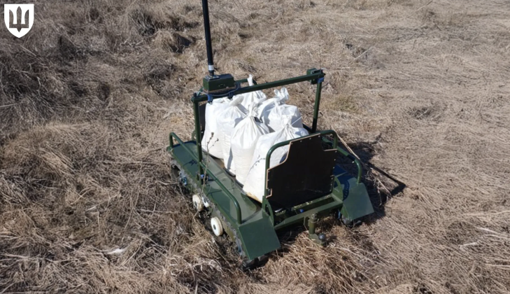 Ukrainian Army Tracked Unmanned Logistics Vehicle