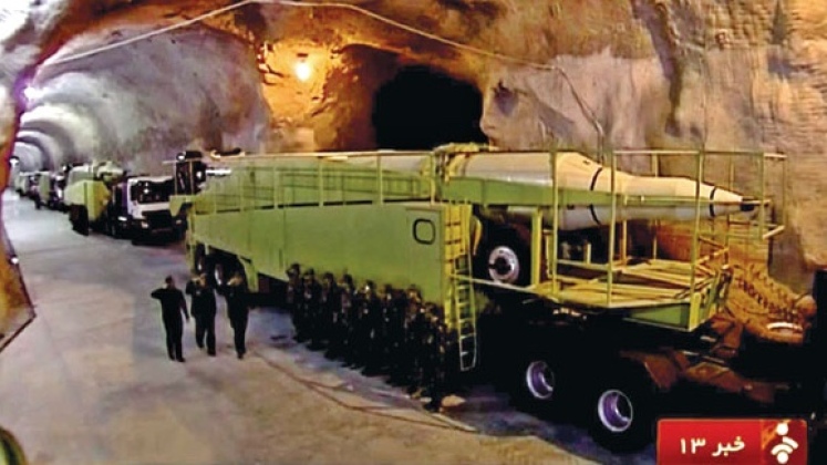 Iranian Ballistic Missiles Stockpiled in Underground Fortification