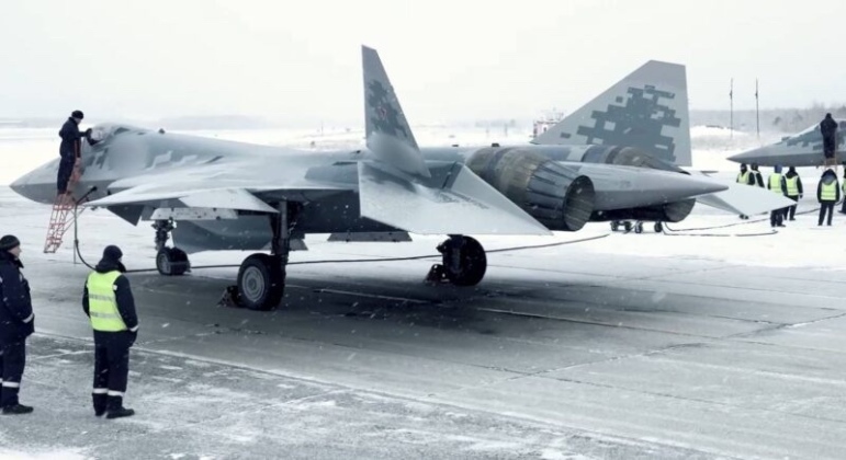Su-57 Fifth Generation Fighters From Early Production Batches in Russian Aerospace Forces Service