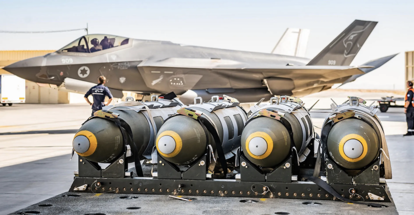A 116 Squadron F-35I with Live GBU-31/B Joint Direct Attack Munitions at Nevatim Air Base A 116 Squadron F-35I with Live GBU-31/B Joint Direct Attack Munitions at Nevatim Air Base