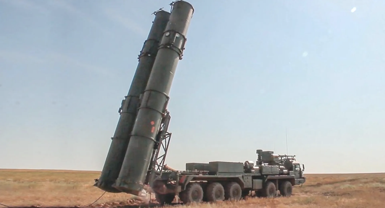 Surface-to-Air Missile Launcher From S-500 Air Defence System Surface-to-Air Missile Launcher From S-500 Air Defence System