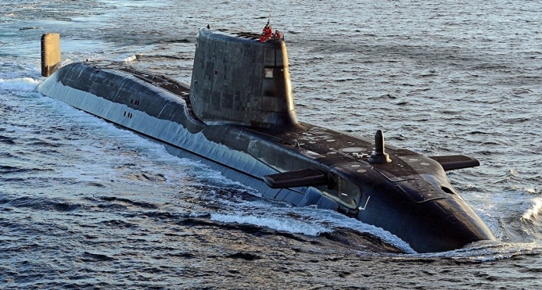 British Astute Class Nuclear Powered Attack Submarine