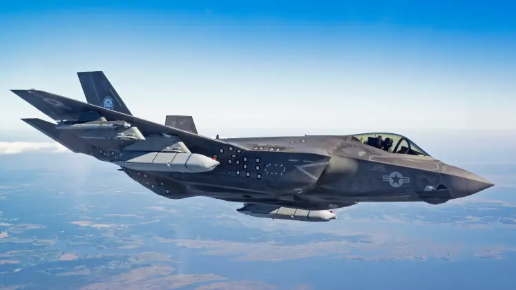 U.S. Navy F-35C with Externally Mounted AGM-158C LRASMs U.S. Navy F-35C with Externally Mounted AGM-158C LRASMs