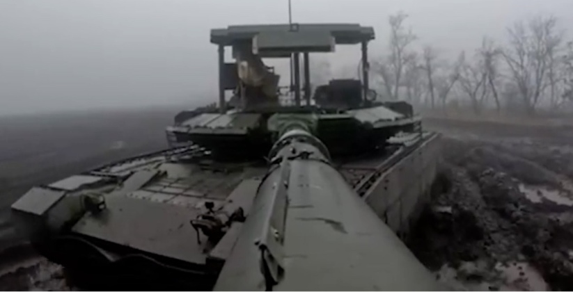 Newly Delivered Up-Armoured T-80BVM on the Frontlines in Zaporozhye in January 2023 Newly Delivered Up-Armoured T-80BVM on the Frontlines in Zaporozhye in January 2023