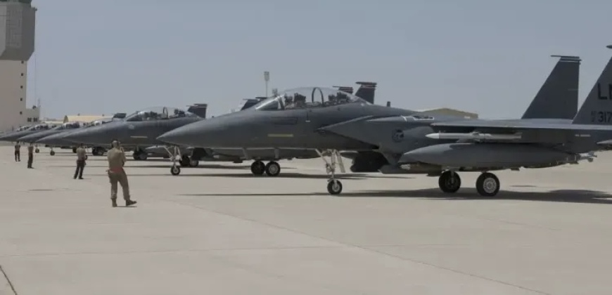 F-15E Fighters at Muwaffaq Salti Air Base F-15E Fighters at Muwaffaq Salti Air Base