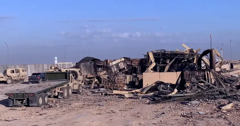 Damage from Iranian Strike on Ayn Al Asad Air Base in January 2020