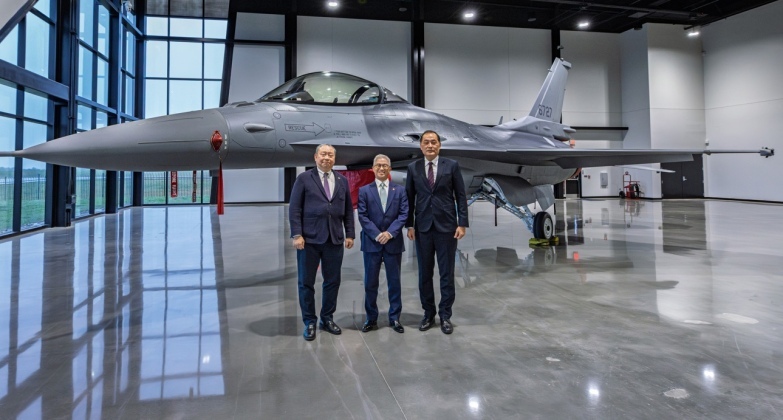 Republic of China Defence Ministry Delegation with First F-16C Block 70 Fighter in March 2026