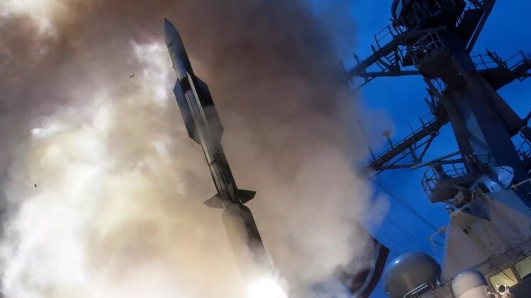 Launch of U.S. Navy SM-6 Anti-Missile Interceptor