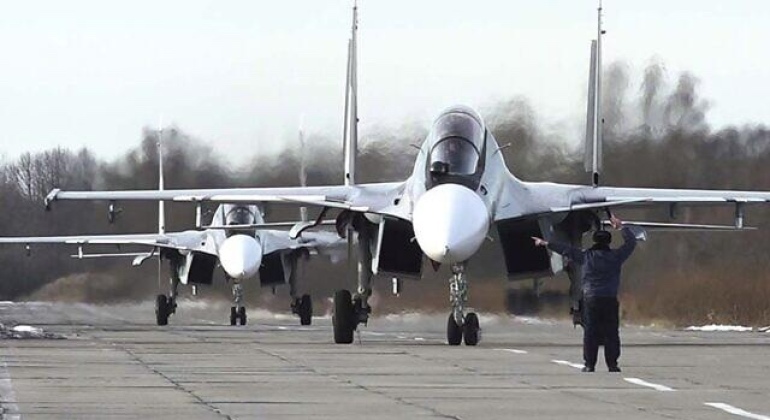 Russian Navy Su-30SM2 Fighters