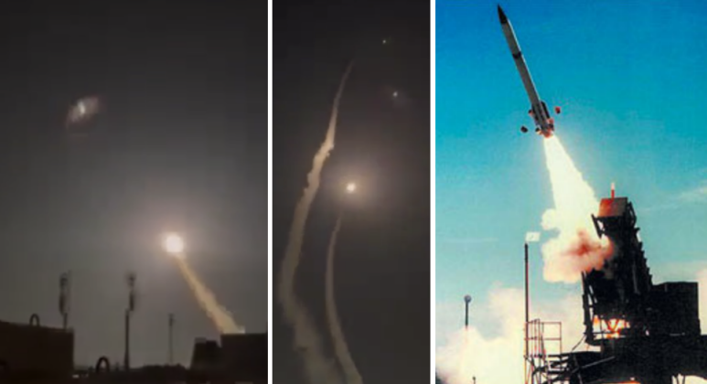 Failed Patriot Launches at Al Udeid Air Force Base on February 28, 2026 (left) and Patriot Launcher