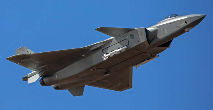 J-20 with PL-10 Missiles in Firing Position