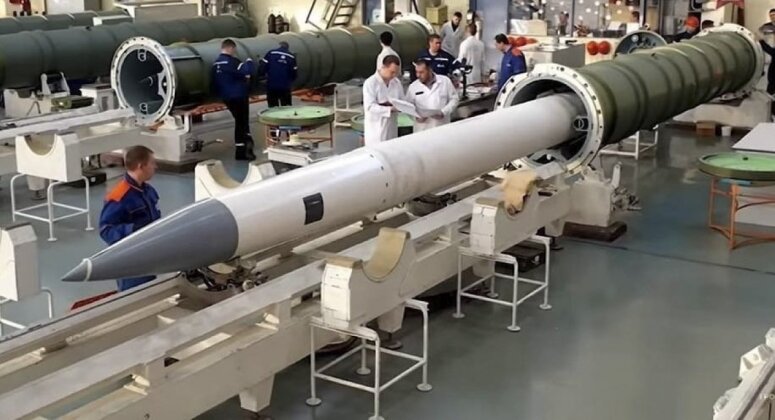 Loading of Missile Into Launch Canister on S-400 System