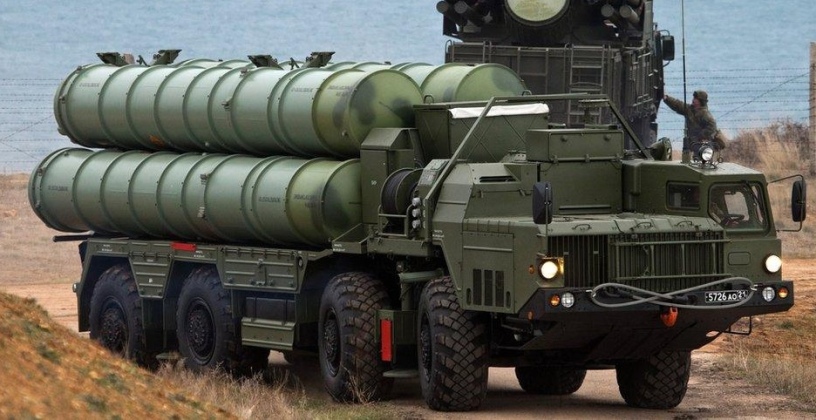 Launcher From Russian S-400 Long Range Air Defence System
