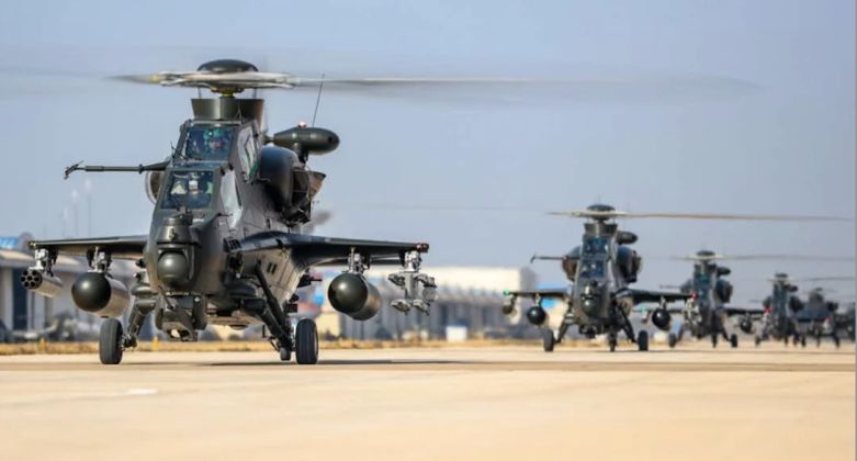 Z-10 Attack Helicopters in April Exercises