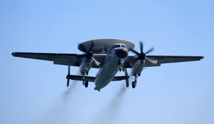 First Footage of KJ-600 AEW&C Operating From the Supercarrier Fujian