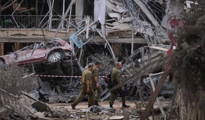 Aftermath of Missile Strikes on Tel Aviv
