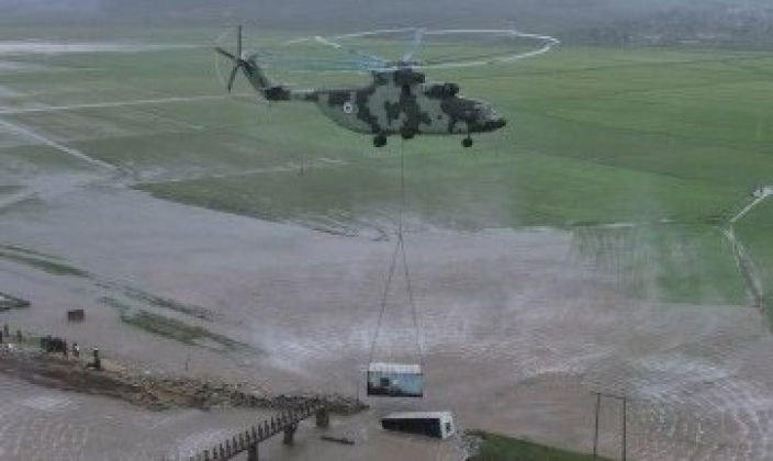 North Korean Mi-26 During Disaster Relief Efforts