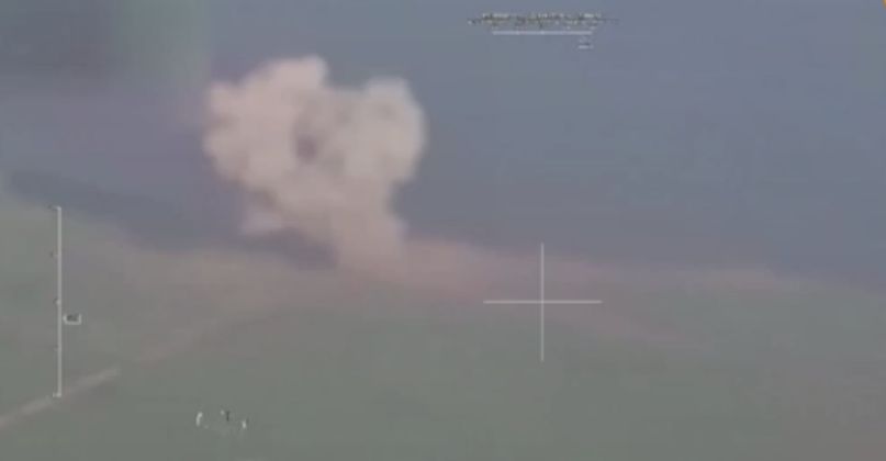 Explosion After Strike on Patriot Battery