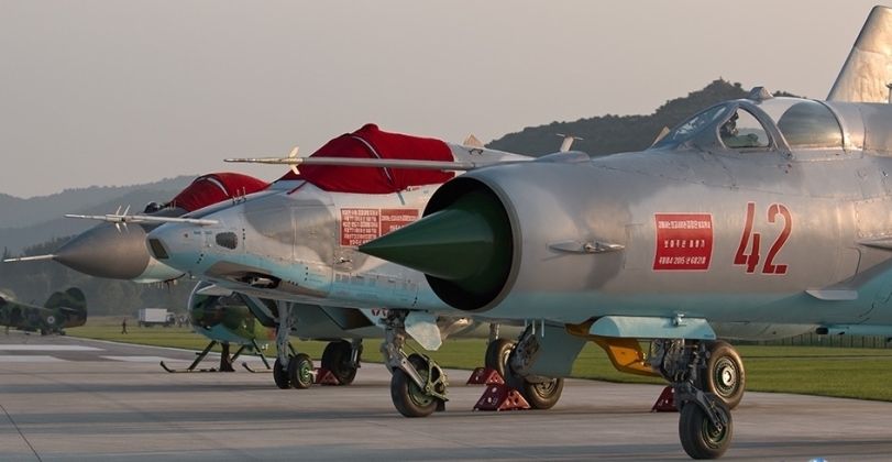 MiG-21BiS with Su-25 Attack Jet and MiG-29 Fighter