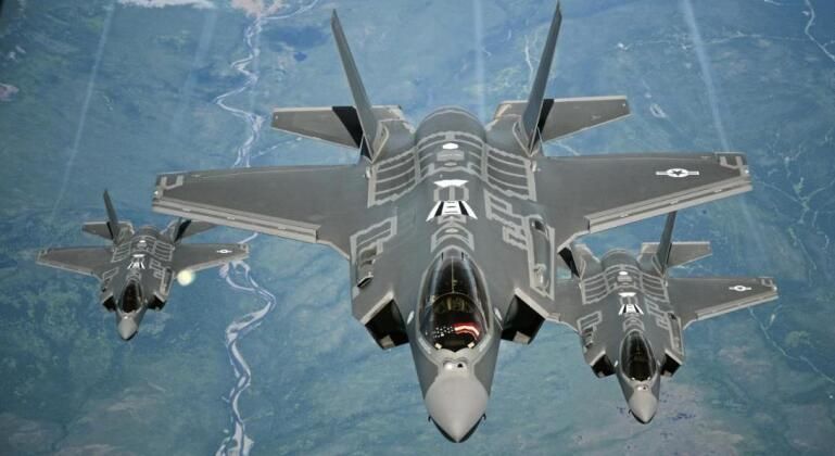 F-35 Stealth Fighters in Formation (Madelyn Brown)