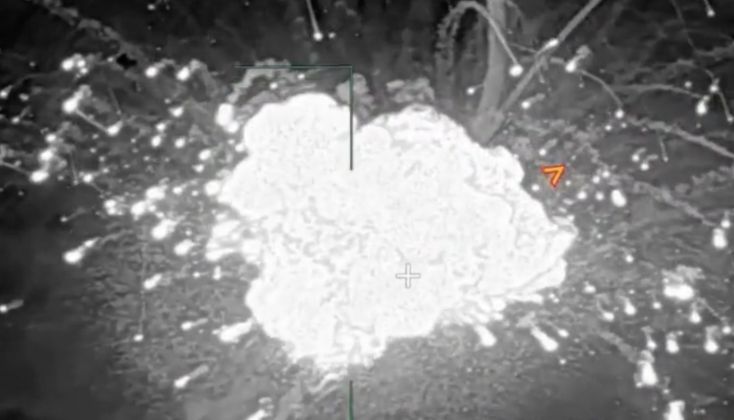 Explosion After Strike on S-300 Missile System