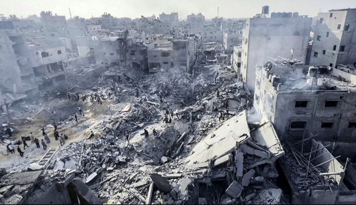 Gaza Strip Under Bombardment