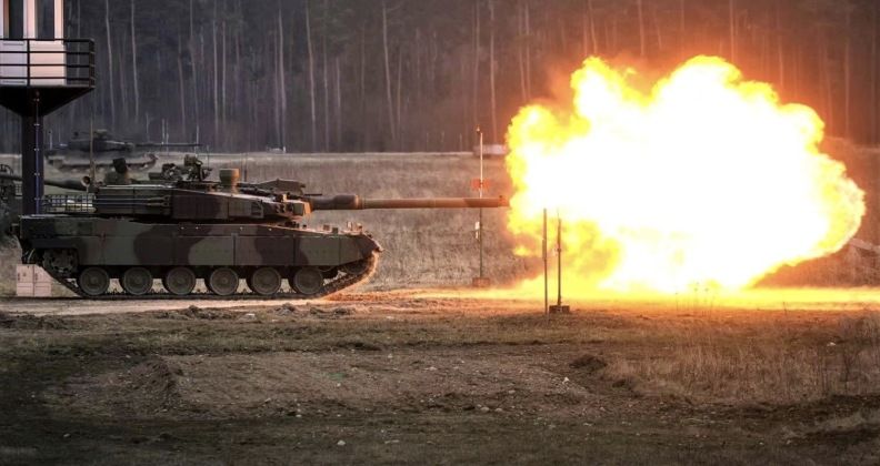 Polish Army K2 Tank in First Live Fire Drills
