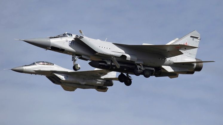 MiG-31 with Anti Satellite Missile and MiG-31 Escourt