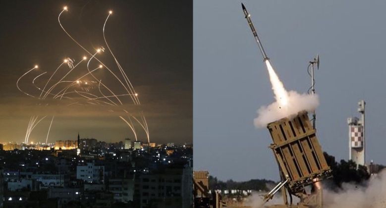 Iron Dome Intercepting Targets