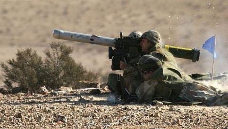 Israeli Personnel Launch Spike Missile