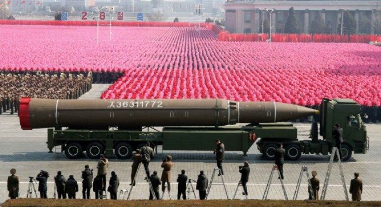 Hwasong-14 ICBM on Parade