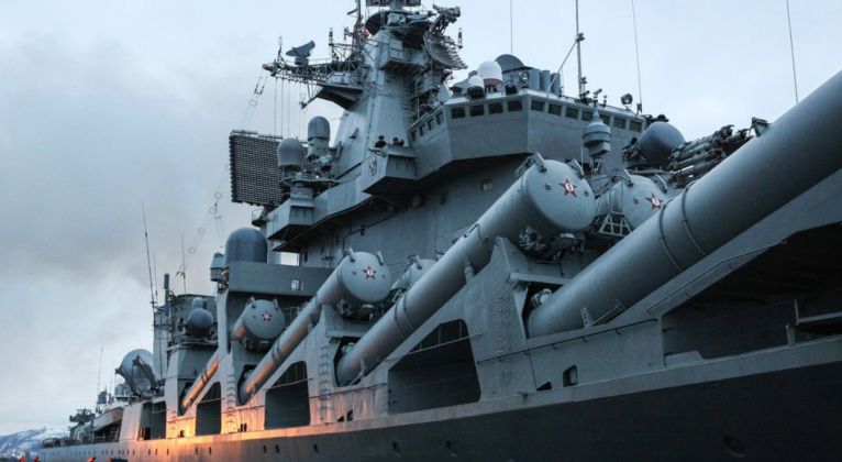 P-500/1000 Cruise Missile Launchers on Slava Class Cruiser