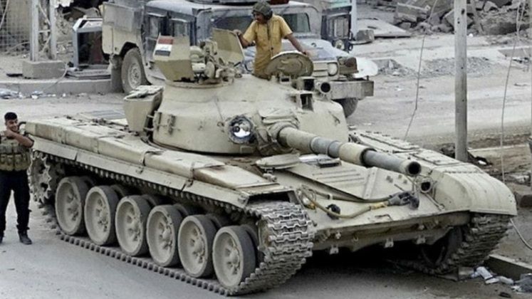Iraqi T-72M Battle Tank